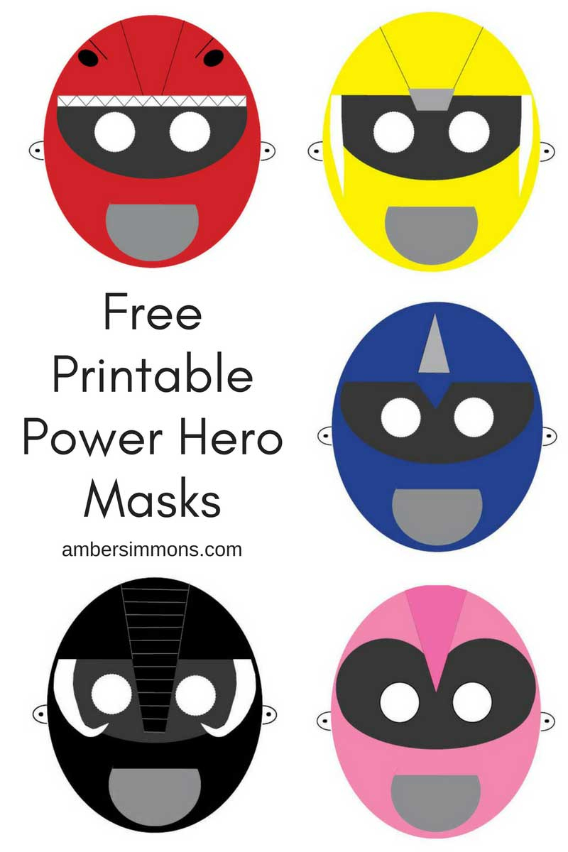 Free Power Hero Printable Masks - Free Printable Masks