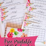Free Printable 2018 Monthly Calendar With Weekly Planner   Sparkles   Free 2018 Planner Printable