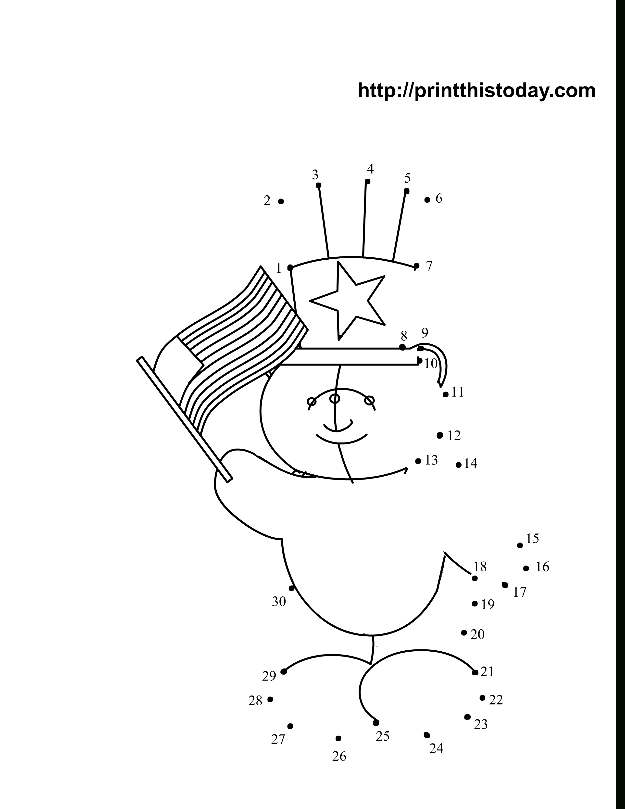 Free Printable 4Th Of July Dot To Dot Worksheets - Free Printable Alphabet Dot To Dot Worksheets