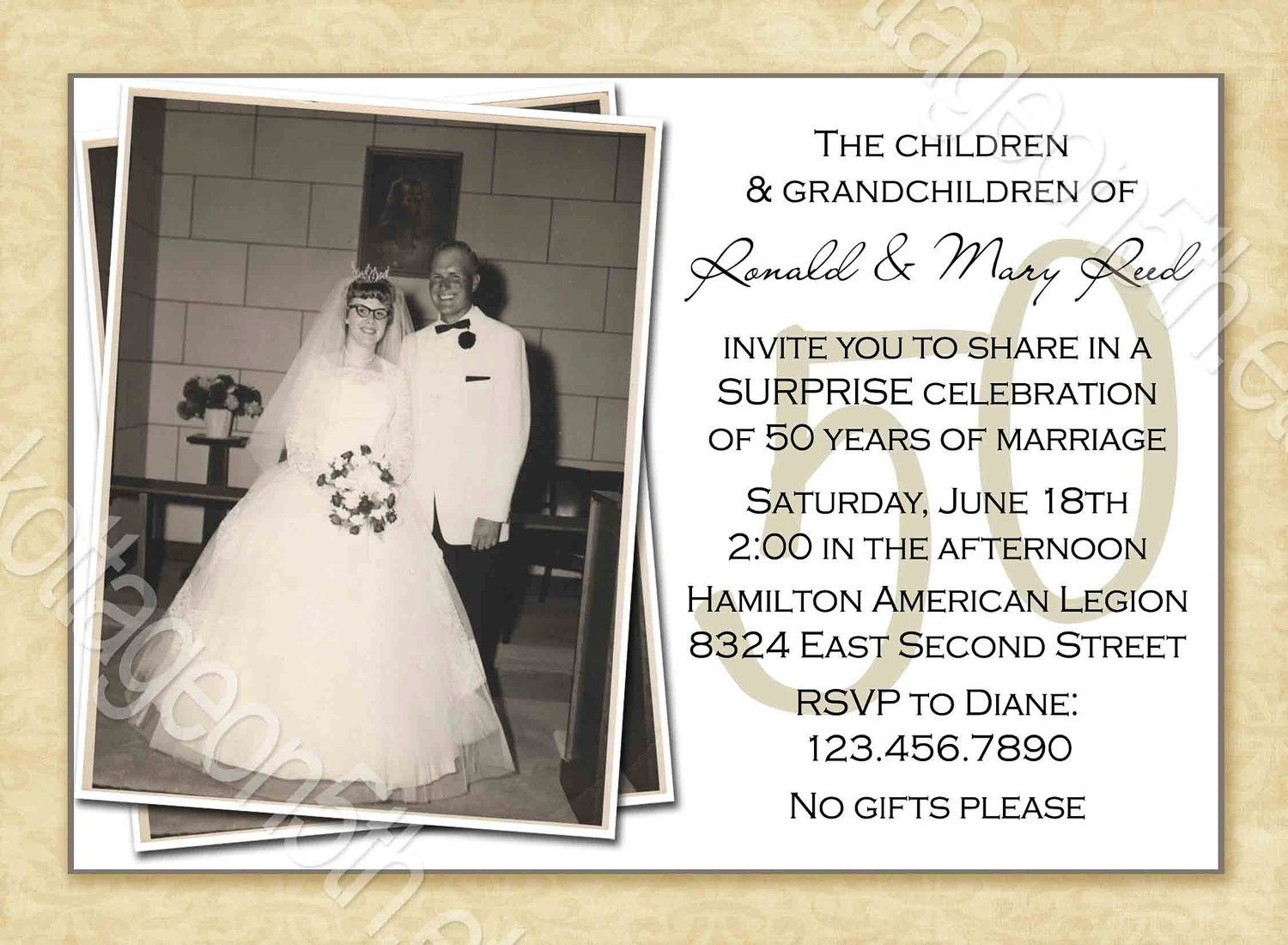 Free Printable 50Th Wedding Anniversary Invitation Templates | 50Th - Free Printable 40Th Anniversary Invitations