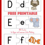Free Printable Abc Puzzles | School Is Fun | Pinterest | Upper And   Free Printable Lower Case Letters
