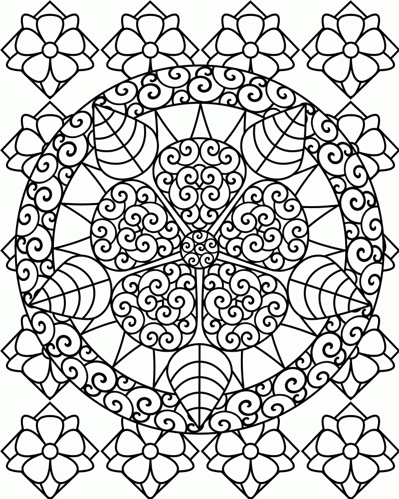 Free Printable Abstract Coloring Pages For Kids | Adult Coloring - Free Printable Color Sheets For Preschool