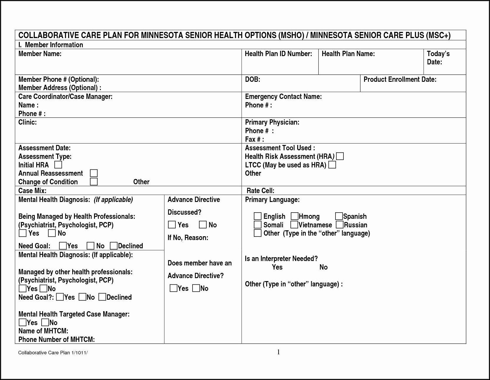 Free Printable Advance Directive Form California - Form : Resume - Free Printable Advance Directive Form