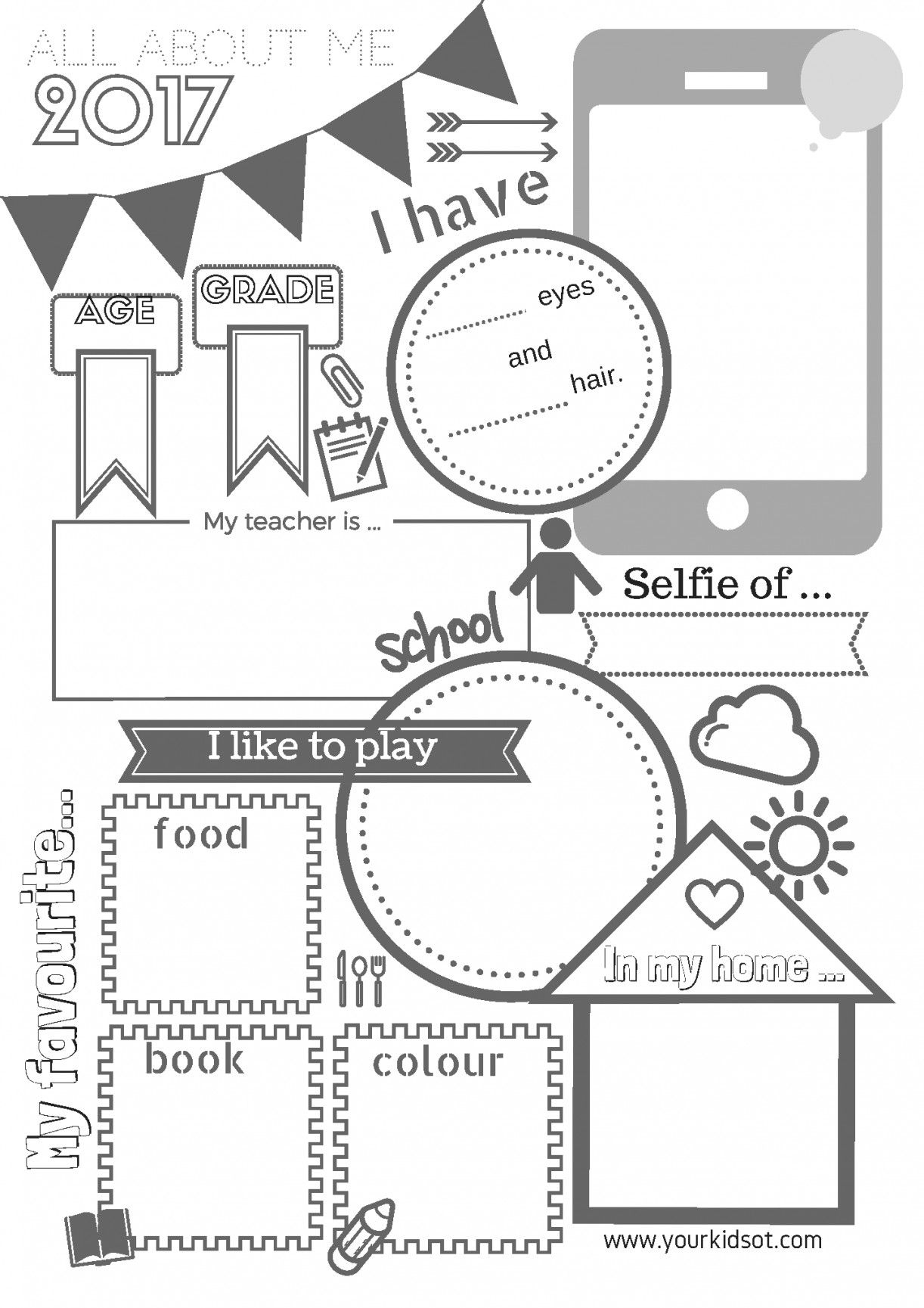 Free Printable All About Me Worksheet | Lostranquillos - Free Printable All About Me Worksheet