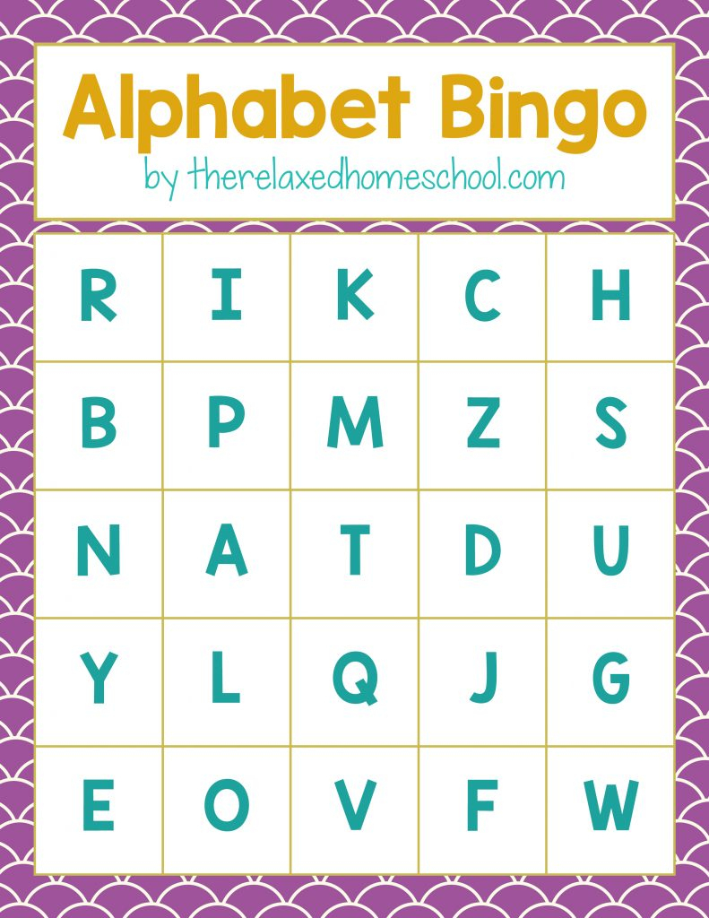 Free Printable! Alphabet Letters Bingo Game - Download Here! - Free Printable Alphabet Letters