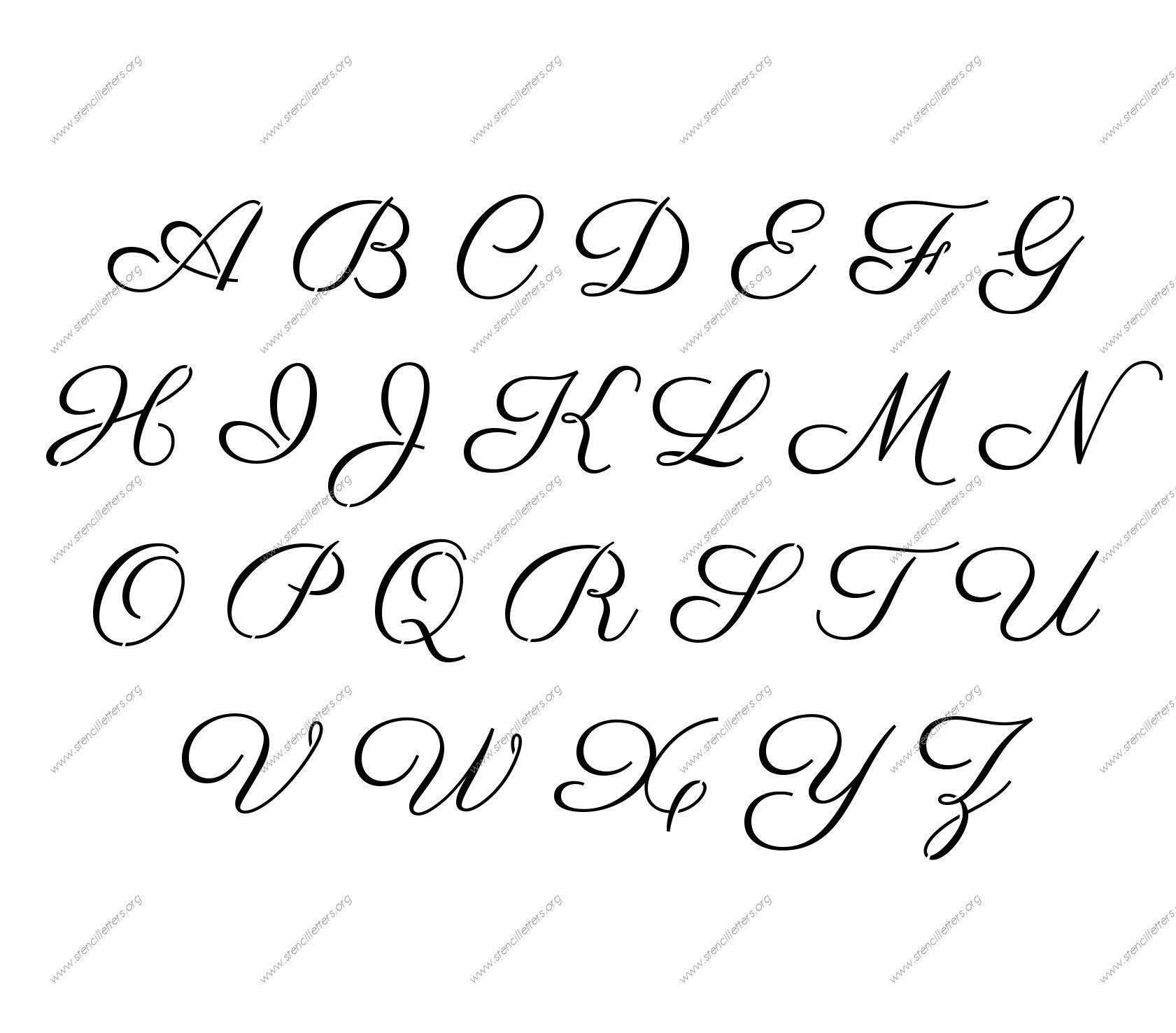 Free Printable Alphabet Stencil Letters Template | Art &amp;amp; Crafts - Free Printable Alphabet Templates