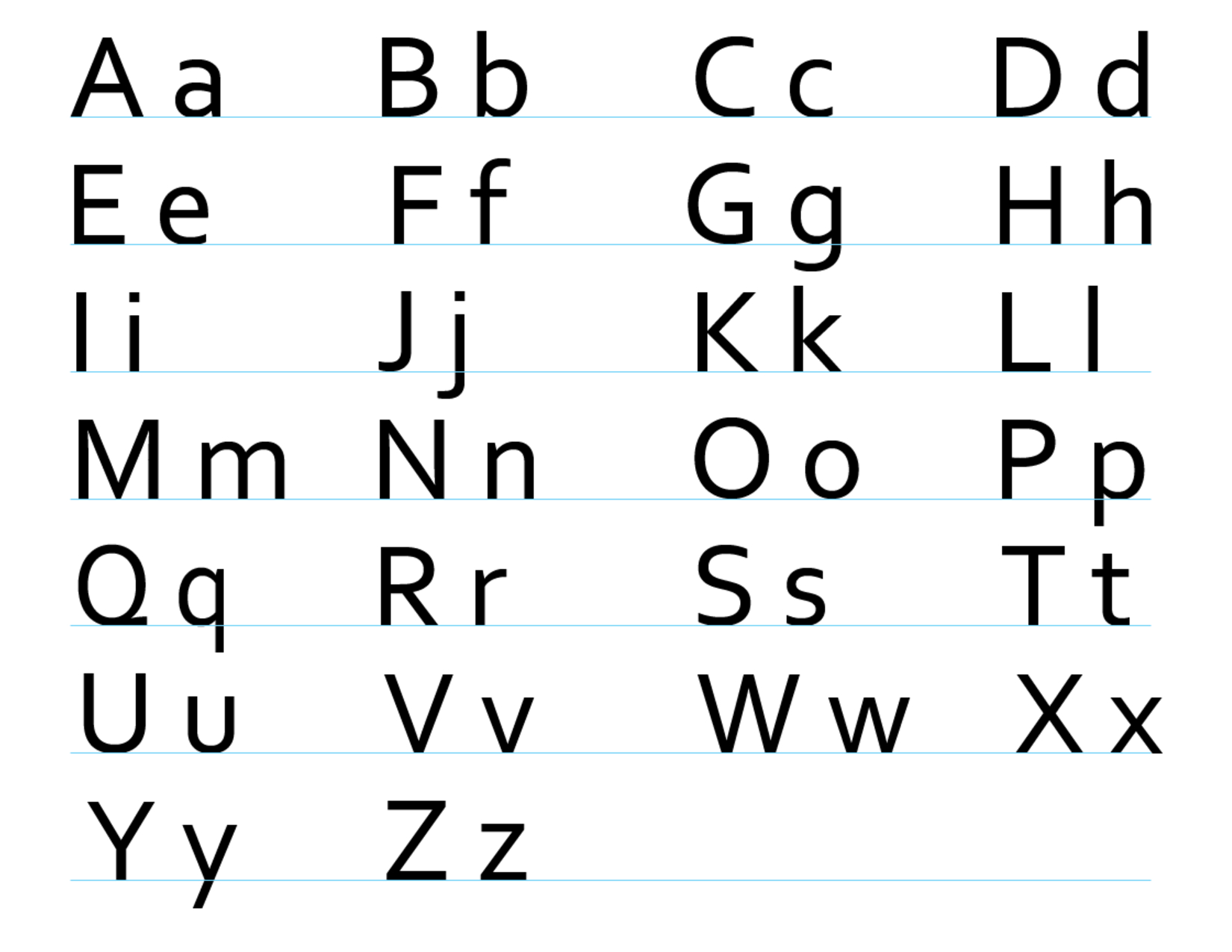 Free Printable Alphabet Template Upper Case Templates Letter - Free Printable Alphabet Templates