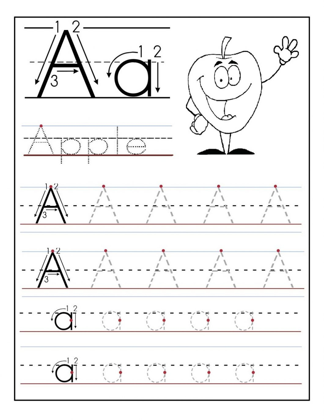 Free Printable Alphabet Worksheets – With Handwriting Exercises Also - Free Printable Letter Writing Worksheets