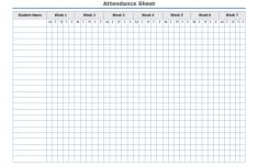 Free Printable Attendance Sheets For Homeschool