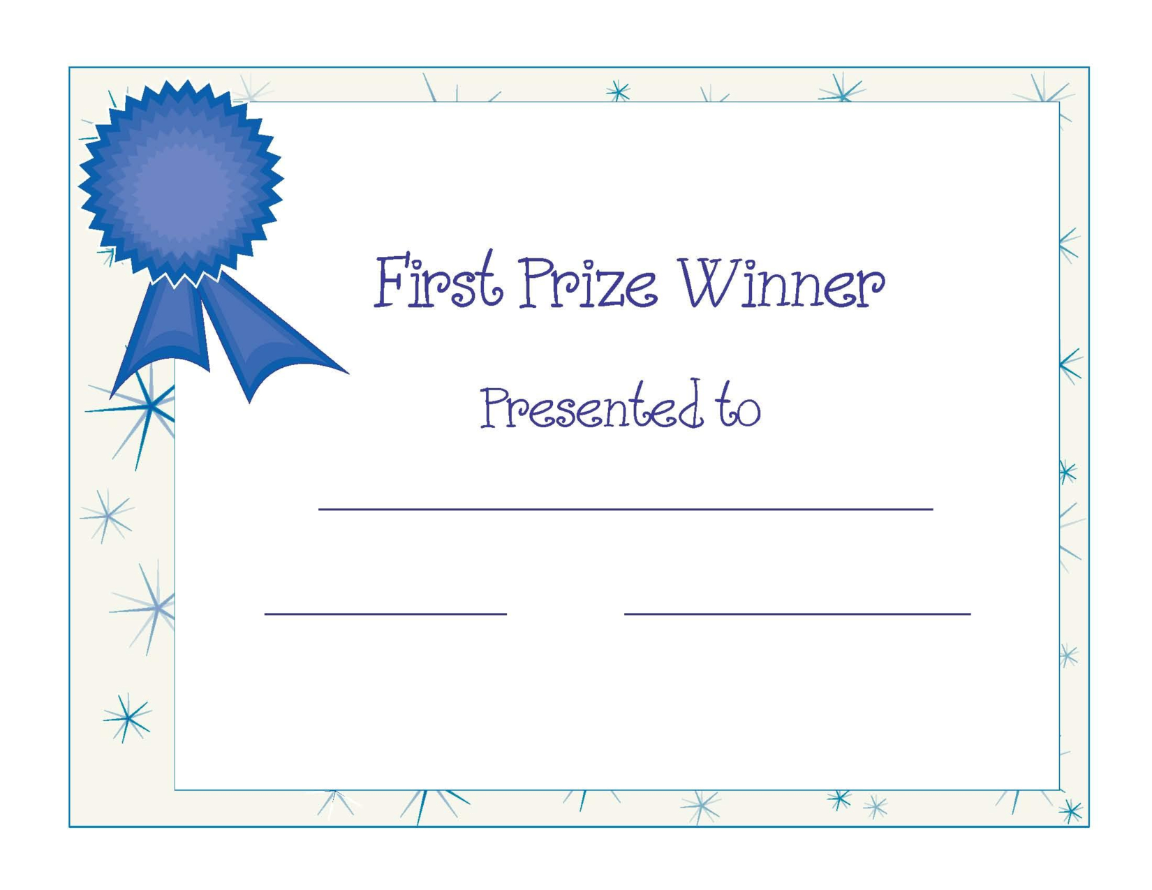 Free Printable Award Certificate Template | Free Printable First - Free Printable Awards