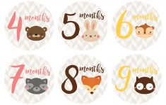 Free Printable Baby Month Stickers