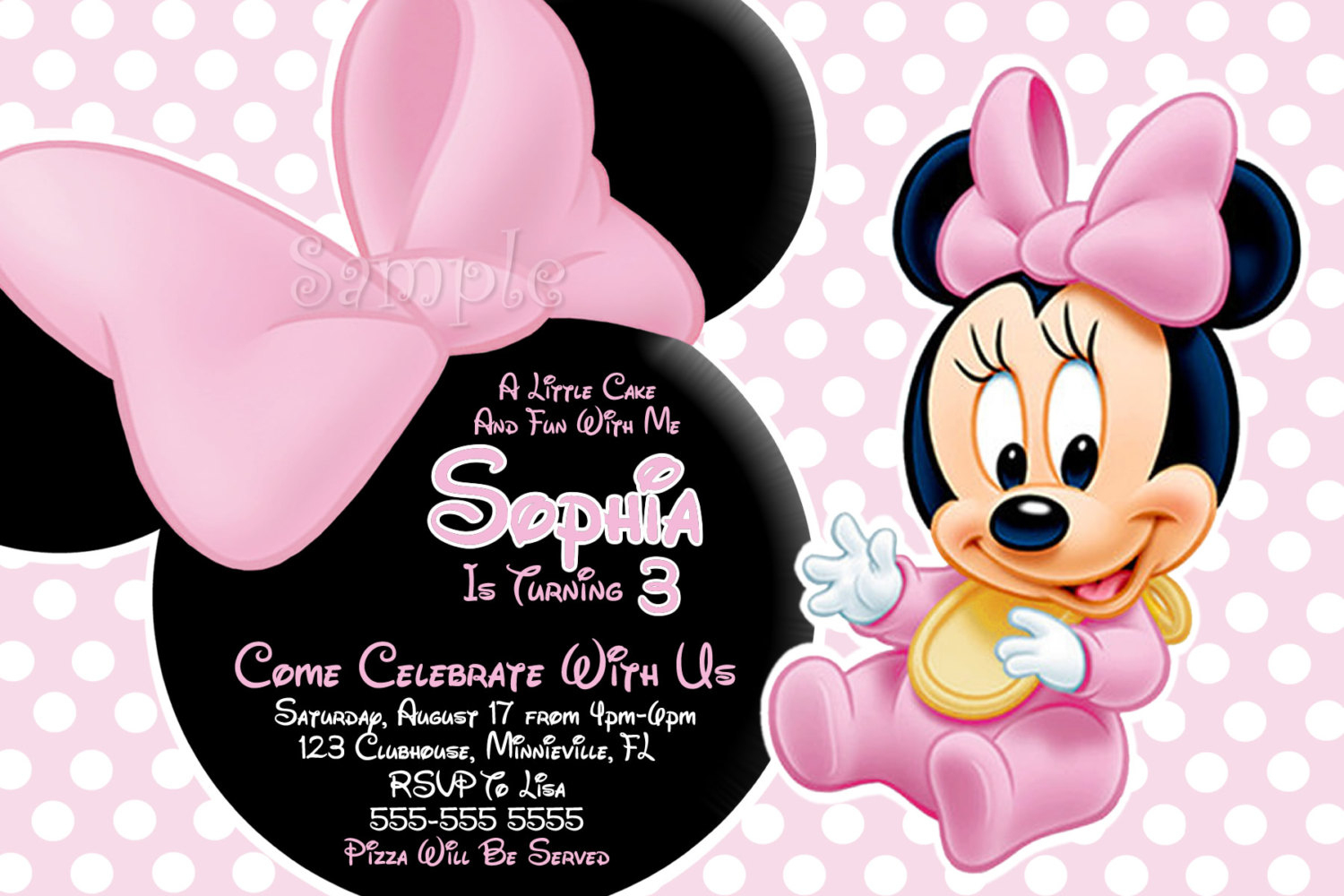Free Printable Baby Minnie Mouse Invitations 36 Inch Shower - Free Printable Minnie Mouse Baby Shower Invitations
