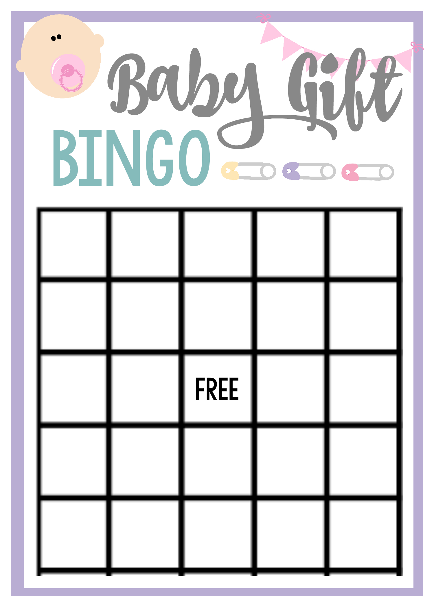 Free Printable Baby Shower Games For Large Groups – Fun-Squared - Free Printable Baby Shower Bingo Cards Pdf