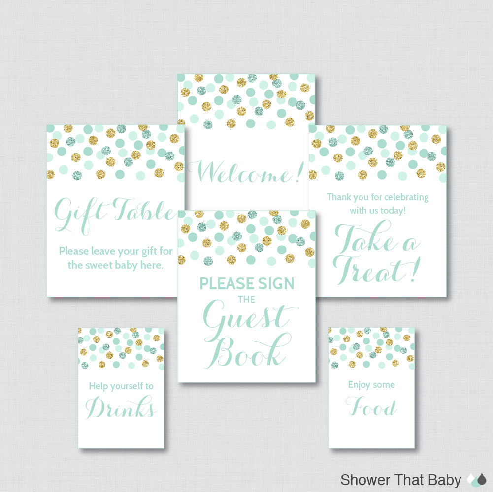 Free Printable Baby Shower Gift Table Sign - Baby Shower Ideas - Free Printable Baby Shower Table Signs