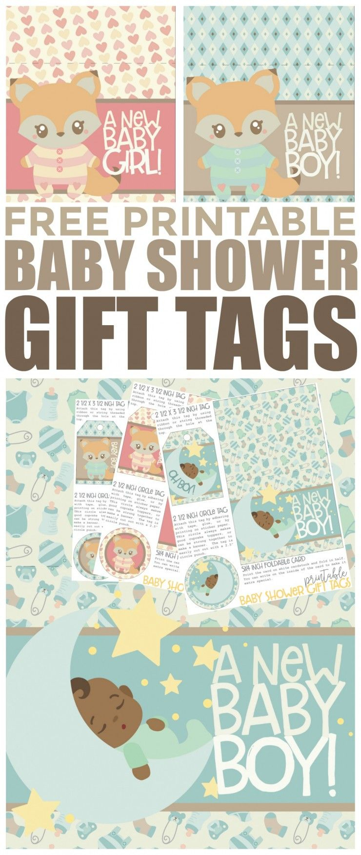 Free Printable Baby Shower Gift Tags | Free Printables | Pinterest - Free Printable Baby Shower Gift Tags