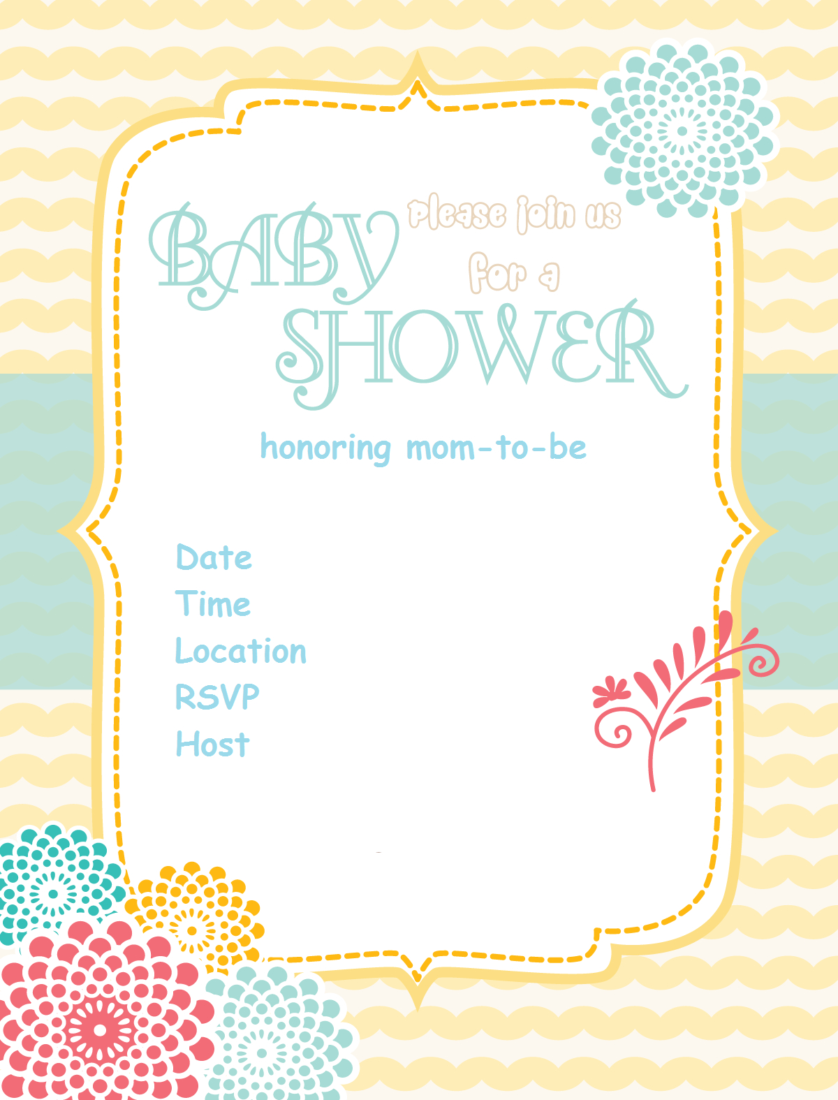 Free Printable Baby Shower Invitations Baby Shower Ideas Plastic - Free Printable Baby Shower Invitations