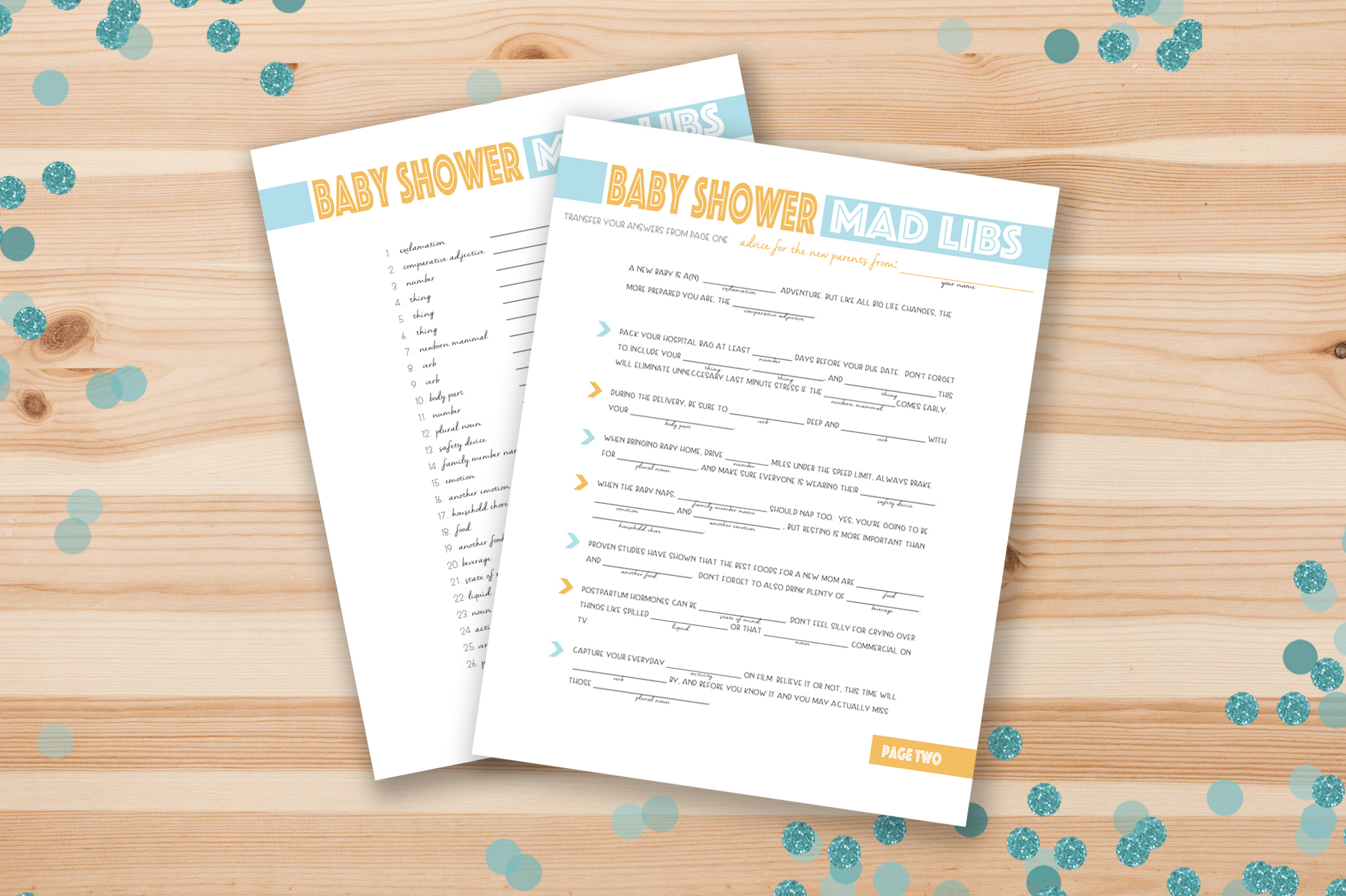Free Printable Baby Shower Mad Libs - Project Nursery - Baby Shower Mad Libs Printable Free