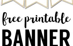 Printable Banner Letters Template Free