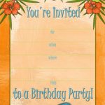 Free Printable Beach Party, Luau And Bbq Invitations Templates   Free Printable Beach Pictures