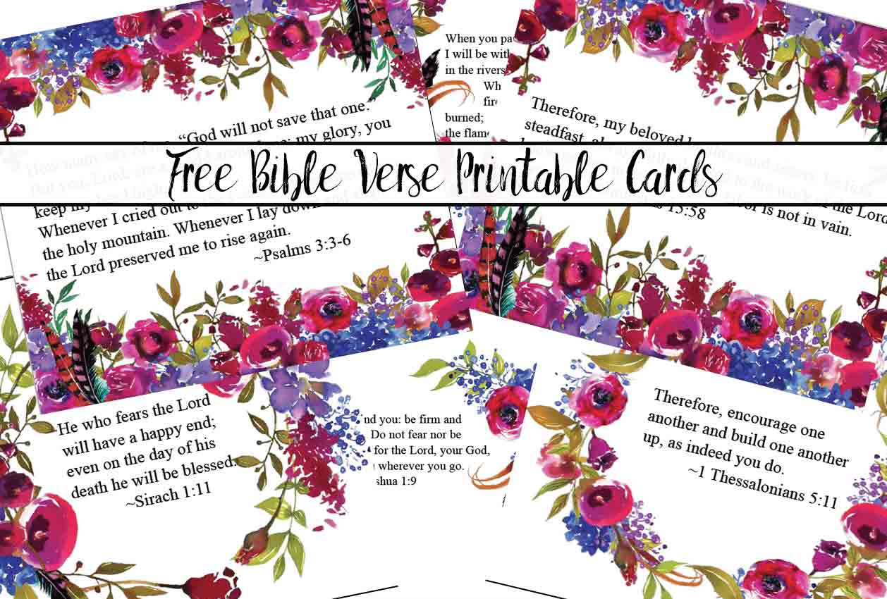 Free Printable Bible Verse Cards