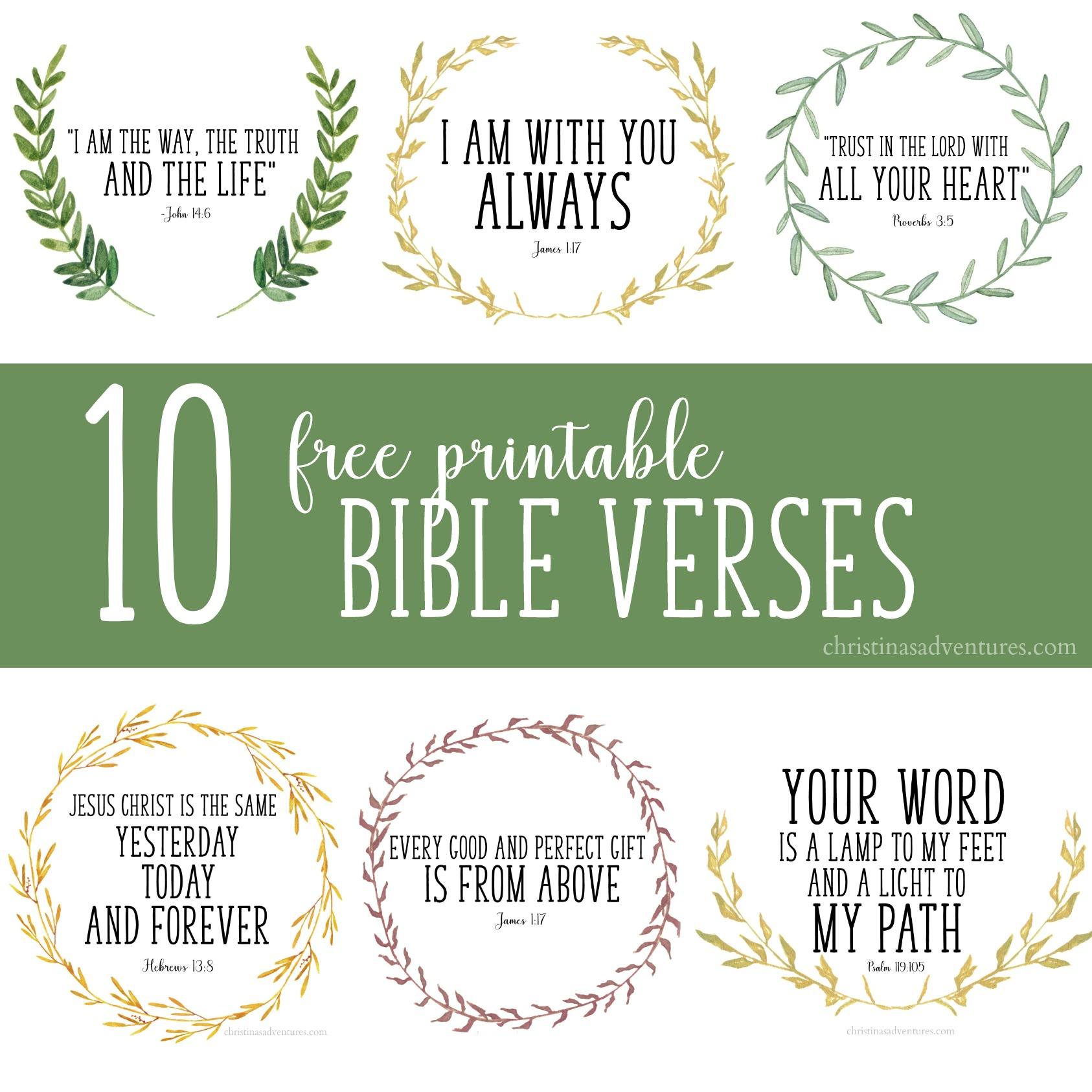 Free Printable Bible Verses - Christinas Adventures - Free Printable Bible Verses Adults