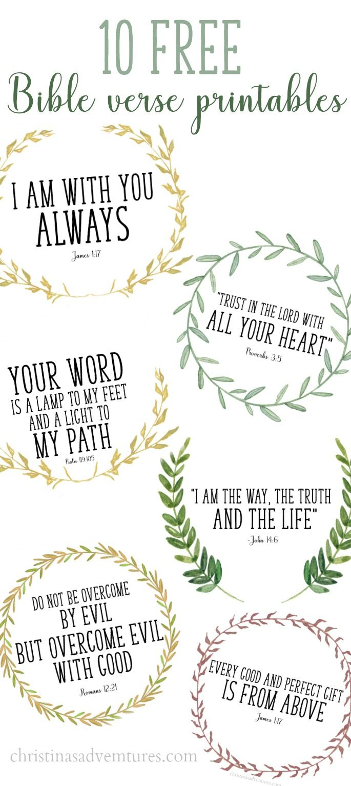 Free Printable Bible Verses - Free Printable Bible Verses