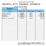 Free Printable Bill Payment Schedule Blank Paying Chart 2018   Free Printable Bill Payment Schedule
