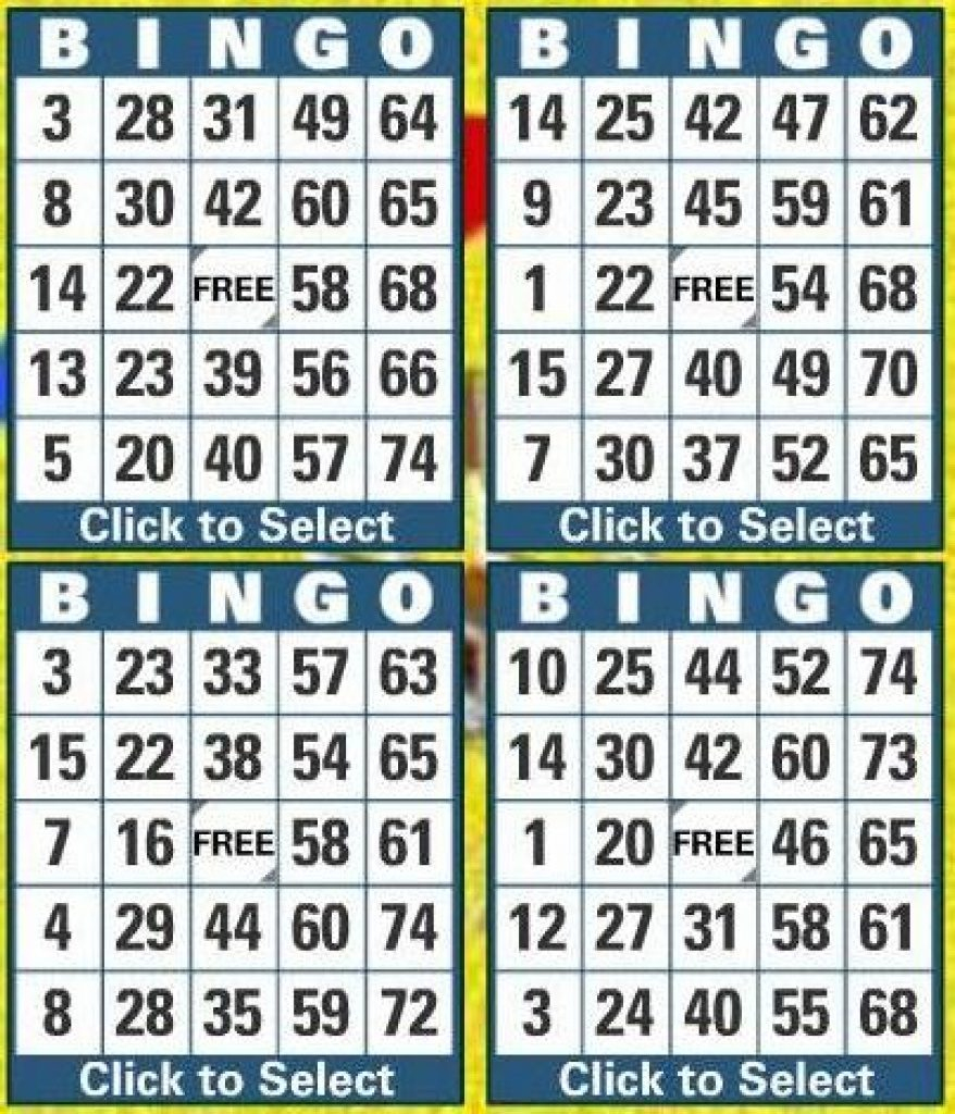 Free Printable Bingo Cards 1 75 | Free Printable - Free Printable Bingo Cards 1 75