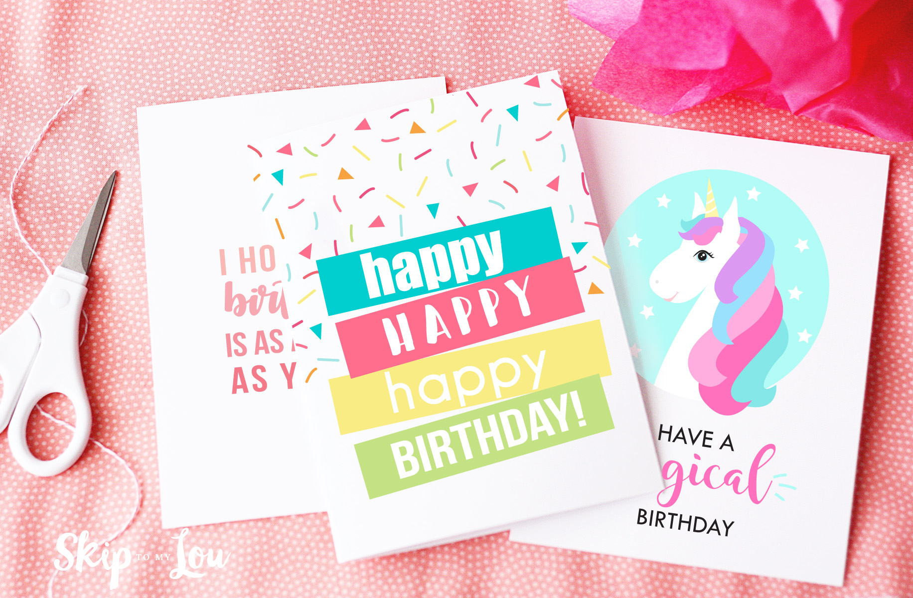 Free Printable Birthday Cards | Skip To My Lou - Free Printable Birthday Cards