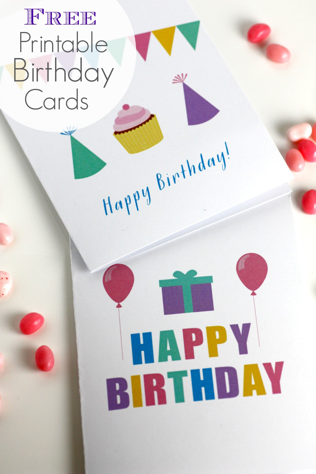 Free Printable Blank Birthday Cards | Catch My Party - Free Printable Greeting Cards