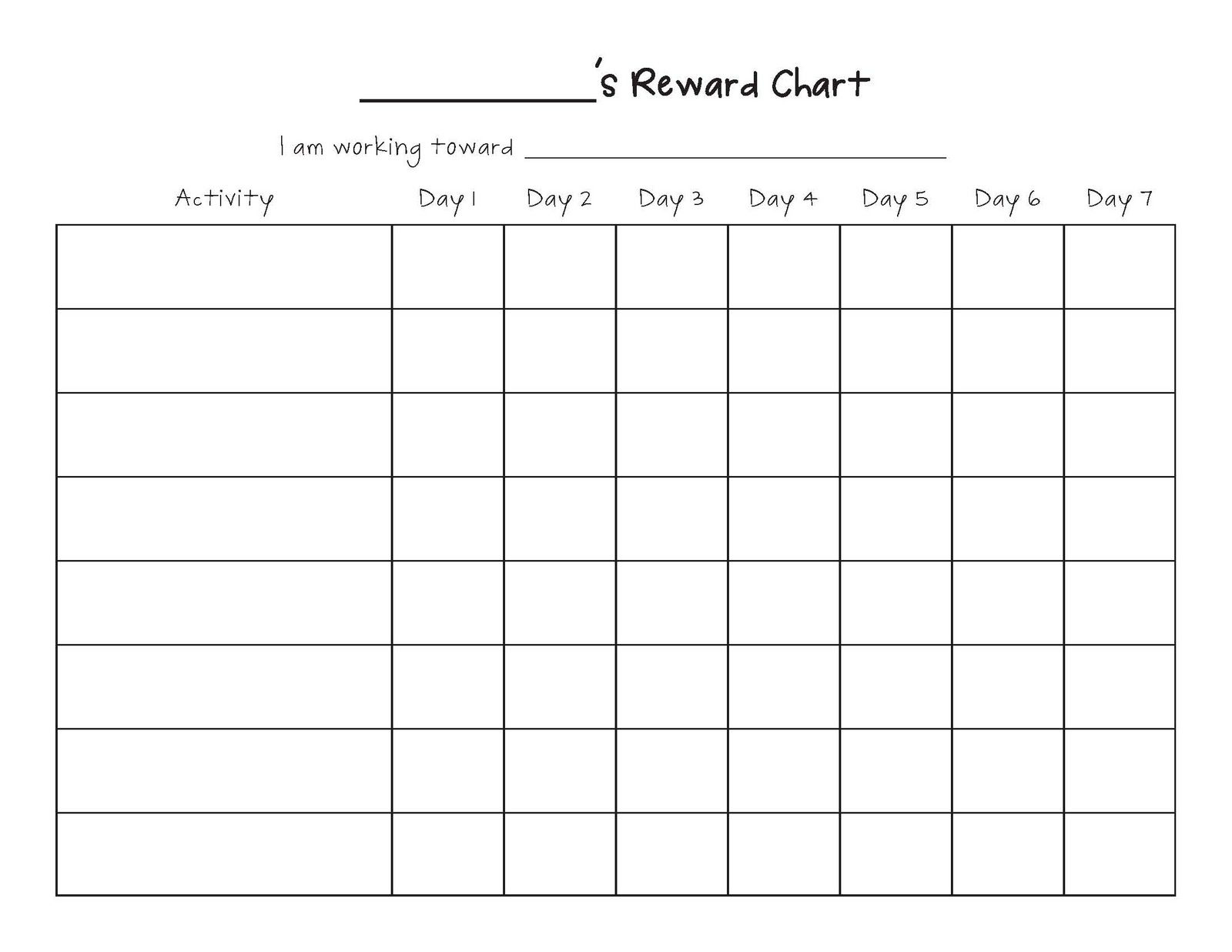 Free Printable Blank Charts | Printable Blank Charts Image Search - Free Printable Charts And Lists