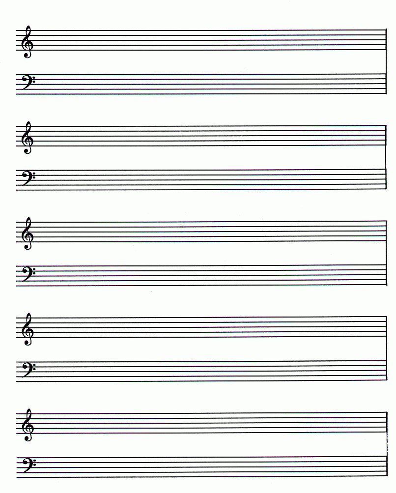 Free Printable Blank Music Sheets For Piano - 9.19.internist-Dr-Horn - Free Printable Music Staff