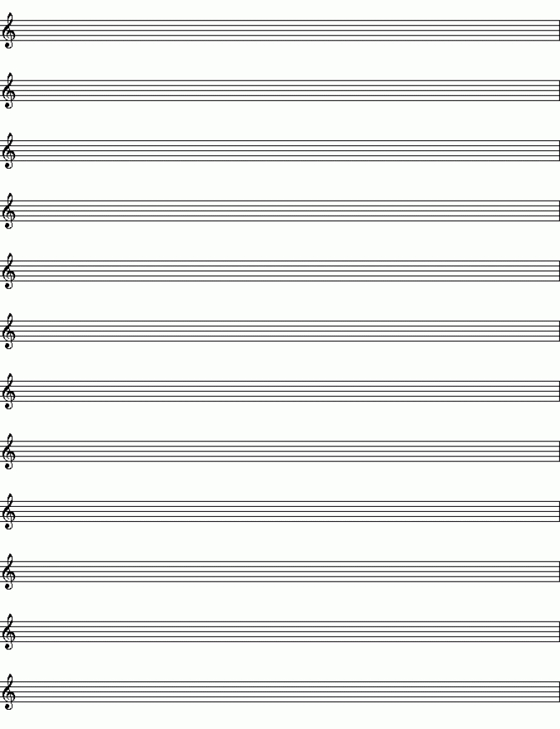Free Printable Blank Sheet Music | Printable Sheets - Free Printable Staff Paper Blank Sheet Music Net