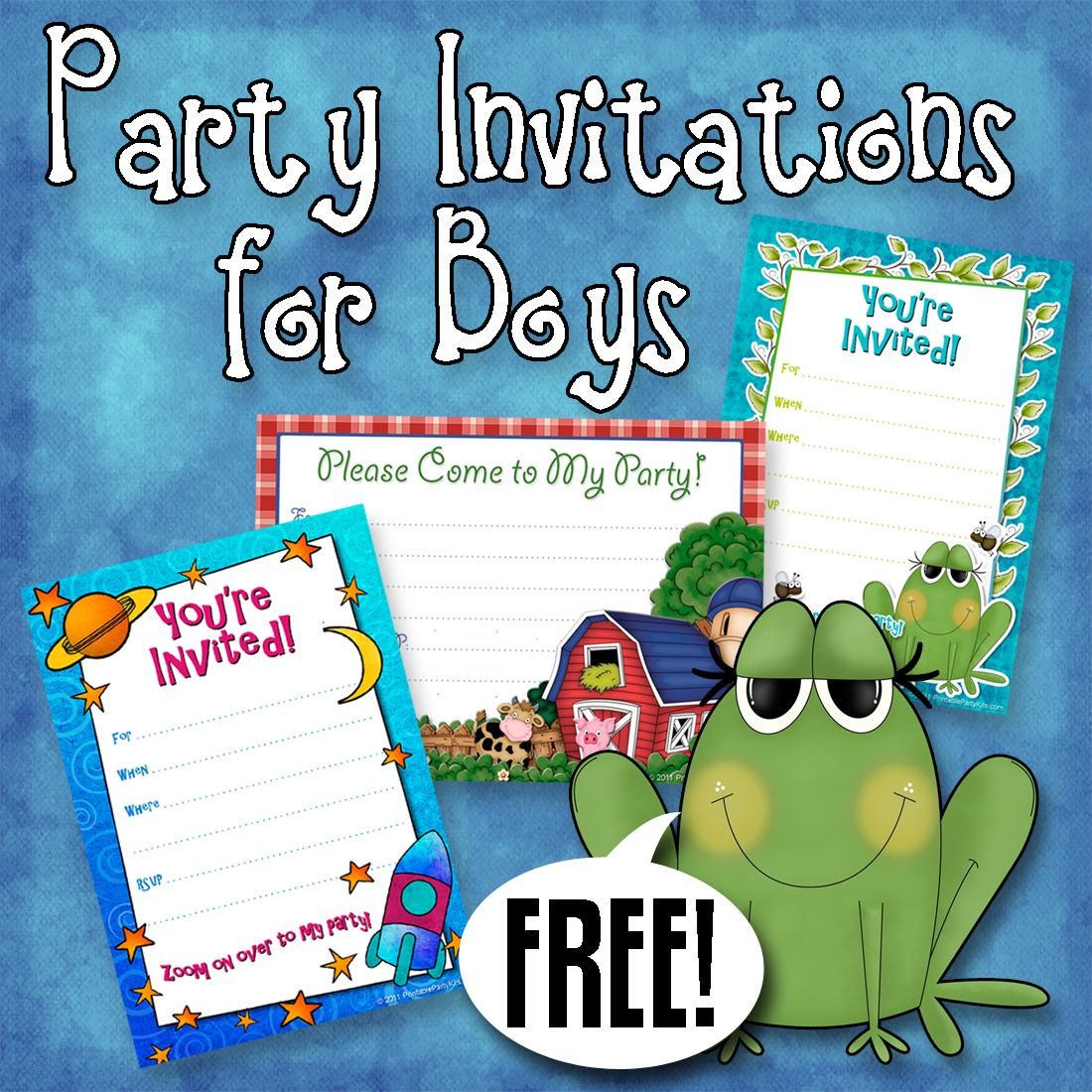 Free Printable Boys Birthday Party Invitations | Party Printables - Free Printable Toddler Birthday Invitations