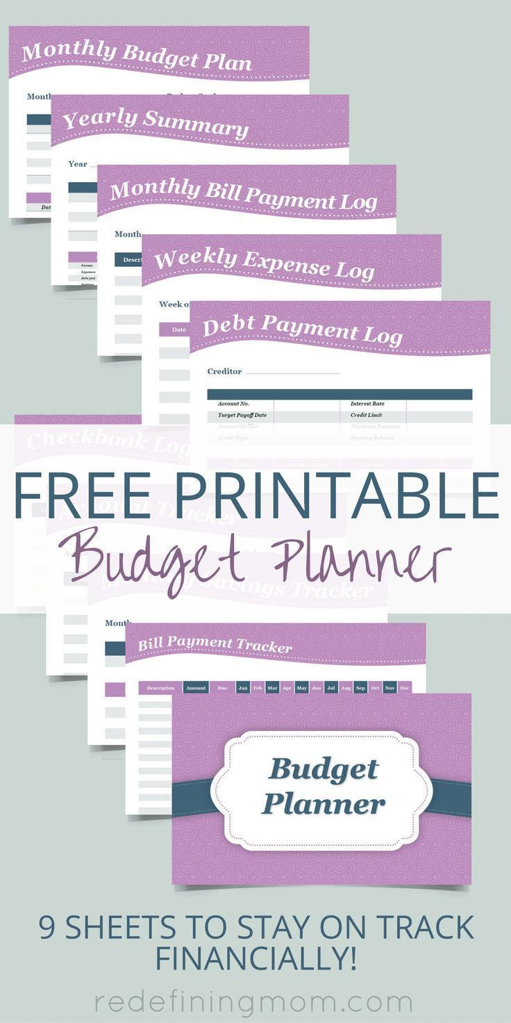Free Printable Budget Planner | Top Pins From Top Bloggers | Budget - Free Printable Finance Sheets