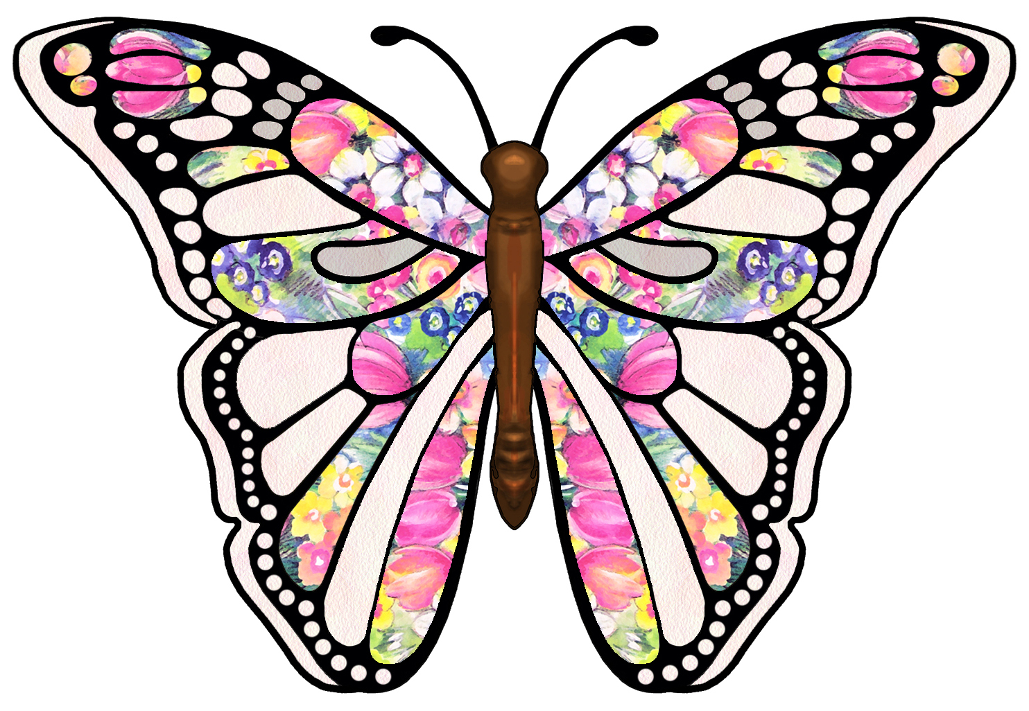 Free Printable Butterfly Clip Art Freeuse Download - Rr Collections - Free Printable Butterfly