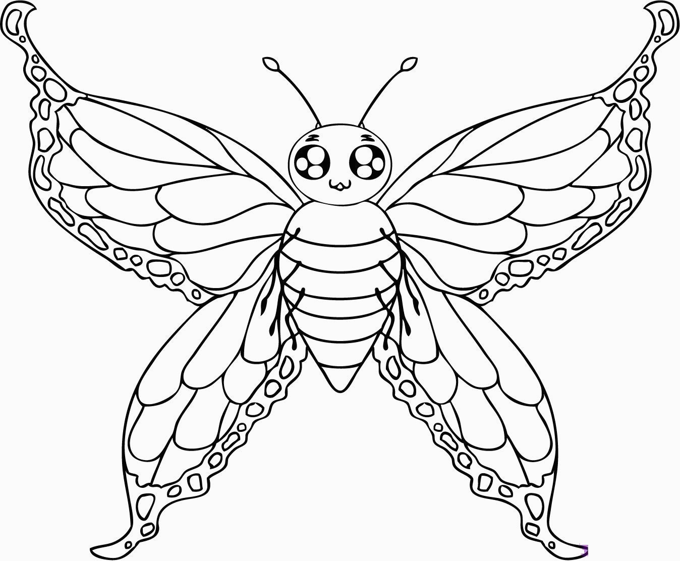 Free Printable Butterfly Coloring Pages For Kids For Butterfly - Free Printable Butterfly Coloring Pages