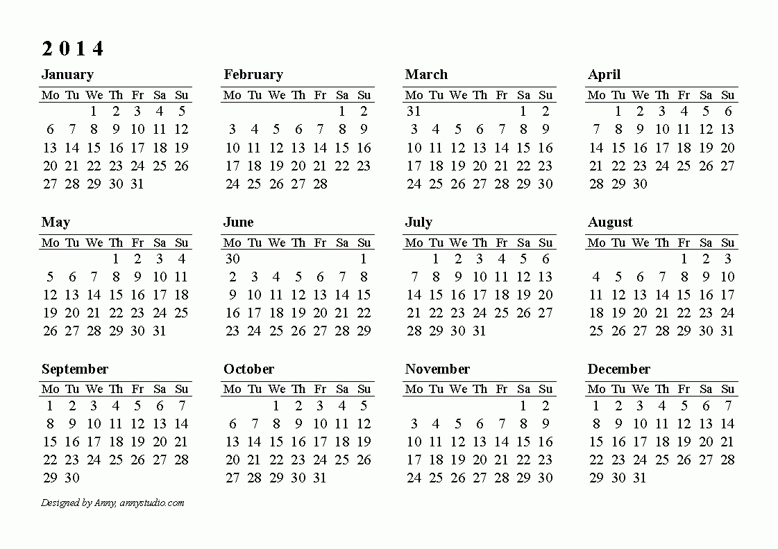 Free Printable Calendars And Planners 2019, 2020, 2021 - Free Printable Diary 2015