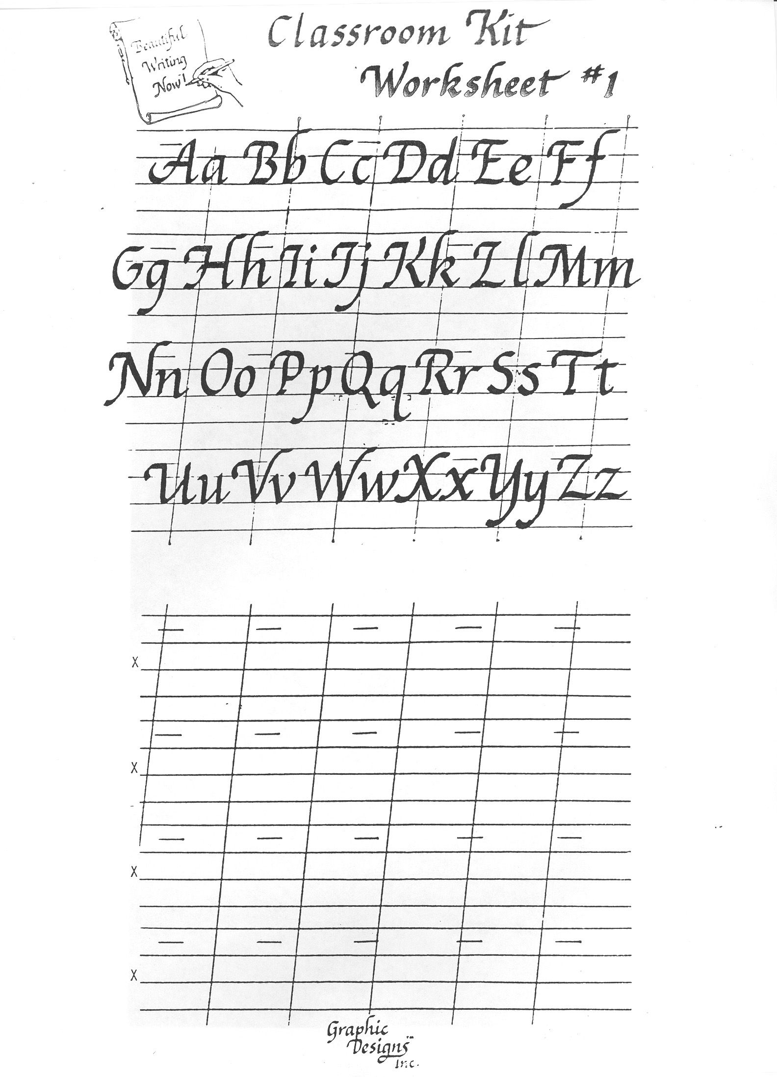 Free Printable Calligraphy Alphabet Practice Sheets | Scrapbooking - Free Printable Calligraphy Worksheets