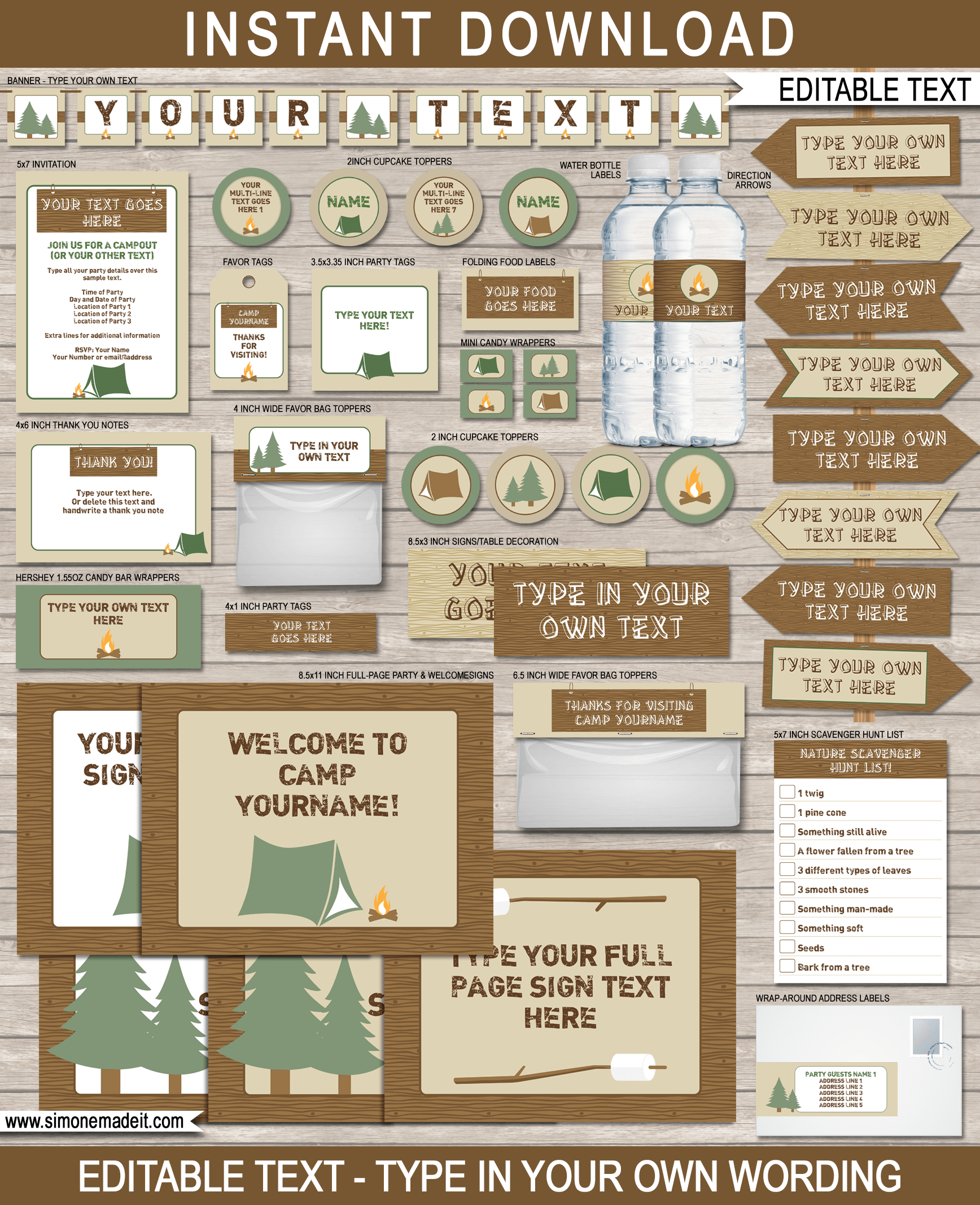 Free Printable Camp Signs | Www.topsimages - Free Printable Camping Signs