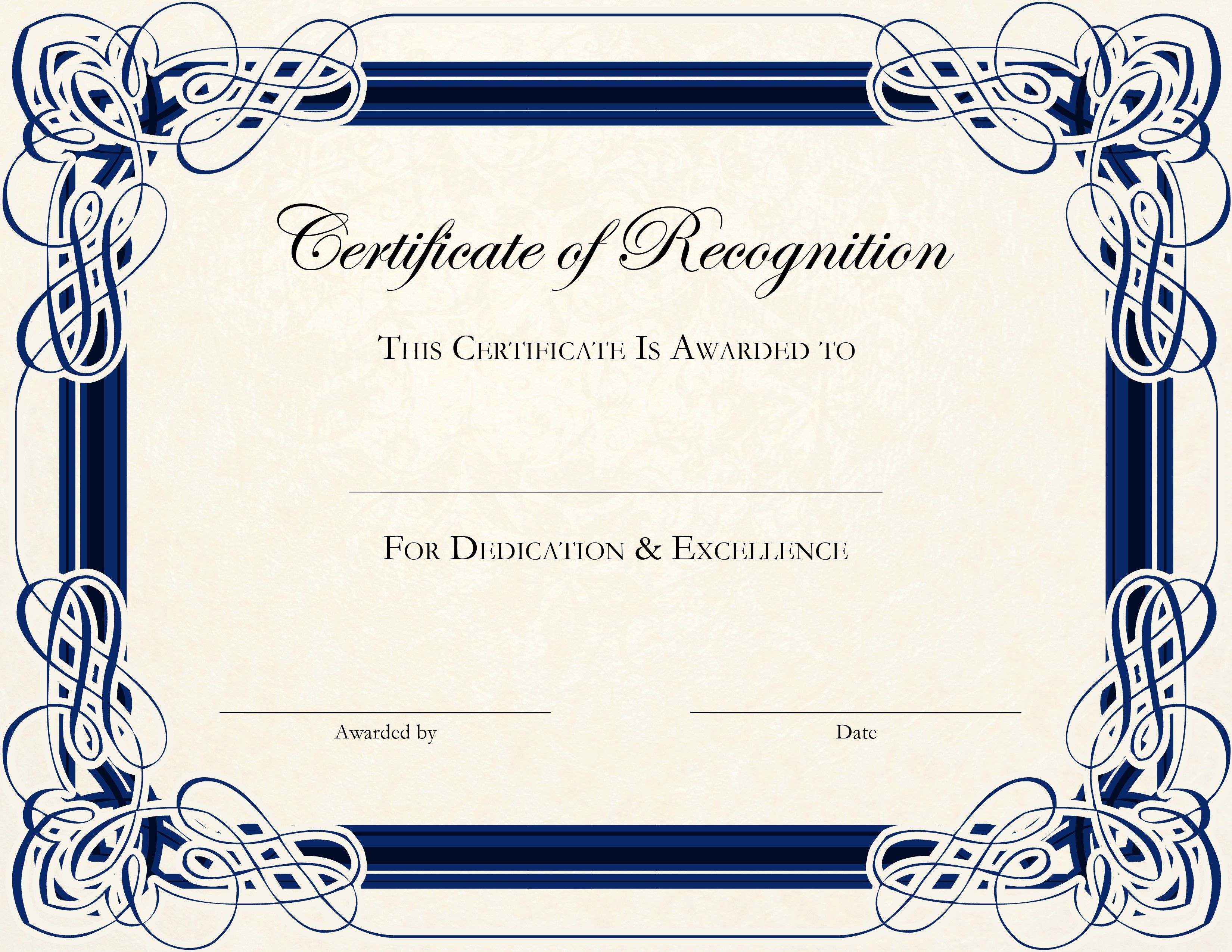 Free Printable Certificate Templates For Teachers | Besttemplate123 - Certificate Of Completion Template Free Printable