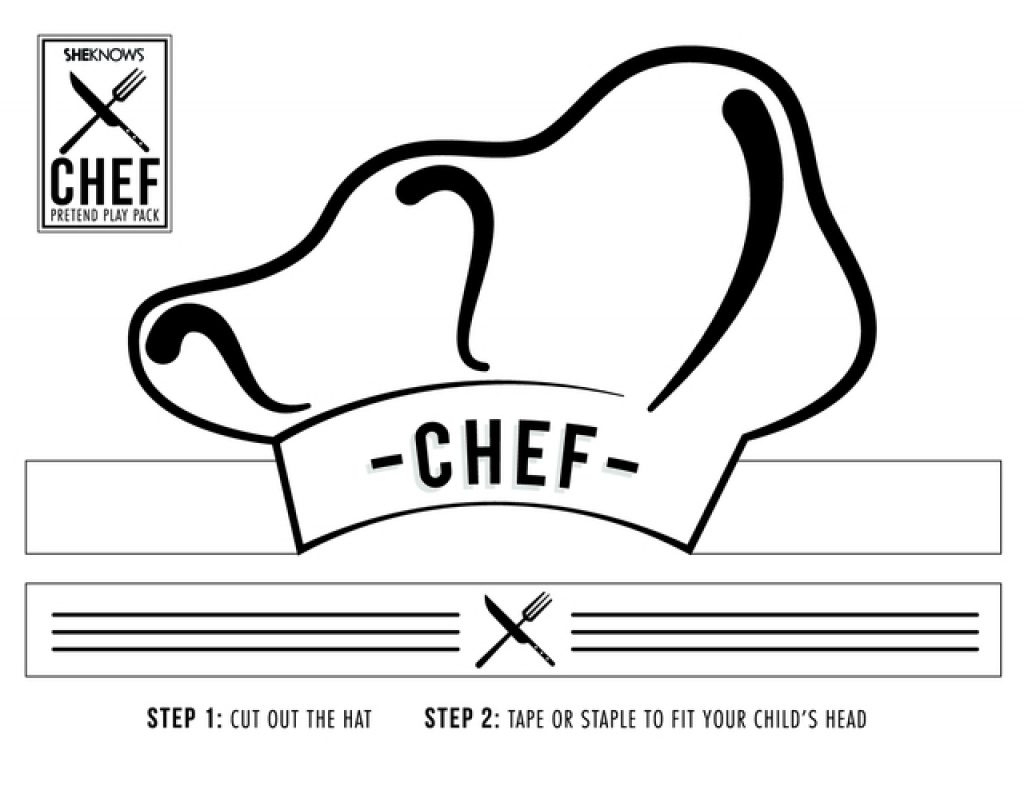 Free Printable Chef Hat Pattern | Free Printable - Free Printable Chef Hat Pattern