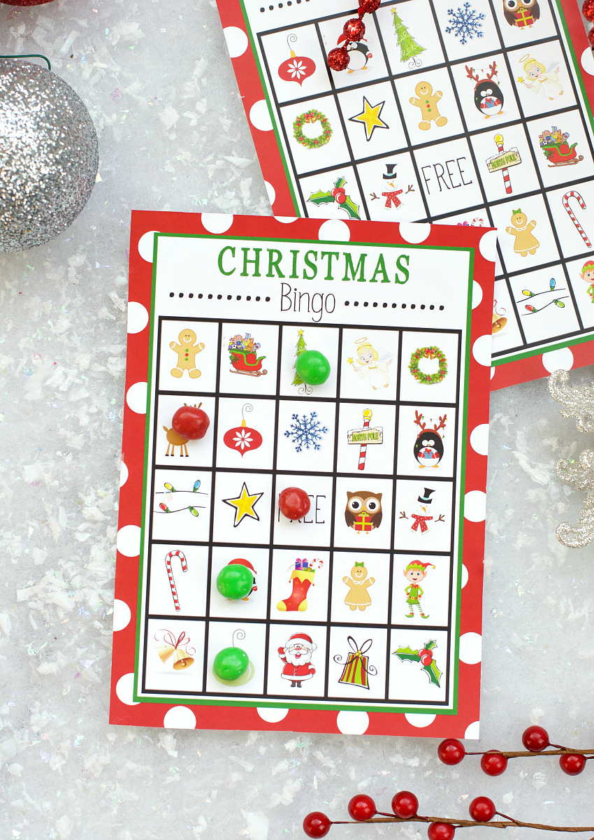 Free Printable Christmas Bingo Game – Fun-Squared - Free Christmas Bingo Game Printable