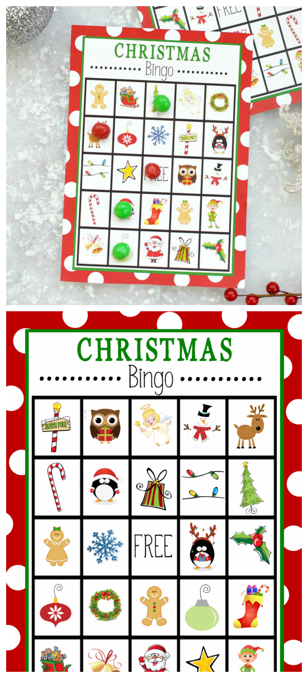 Free Printable Christmas Bingo Game – Fun-Squared - Free Printable Christmas Bingo