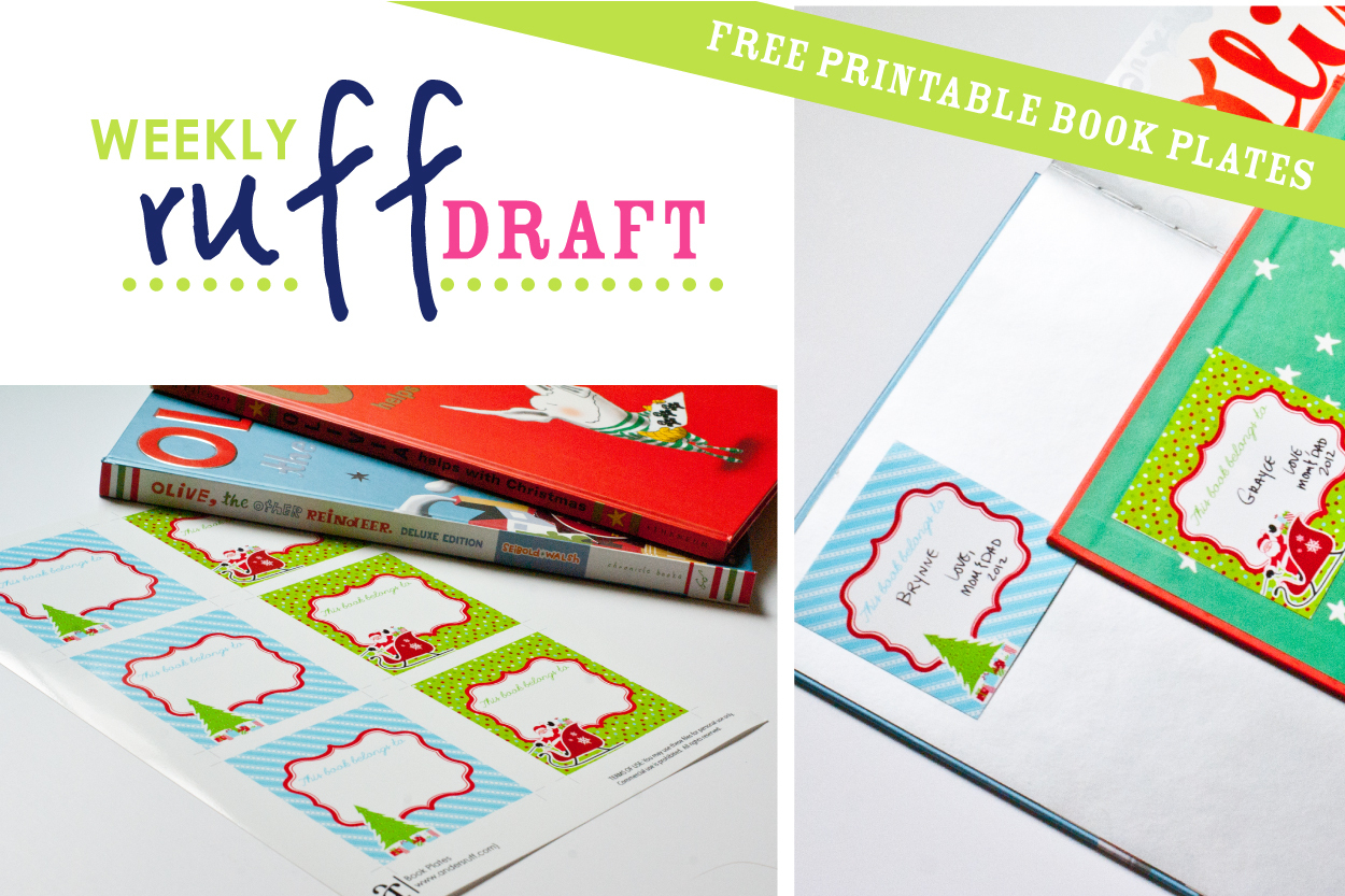 Free Printable Christmas Bookplates – Festival Collections - Free Printable Christmas Bookplates