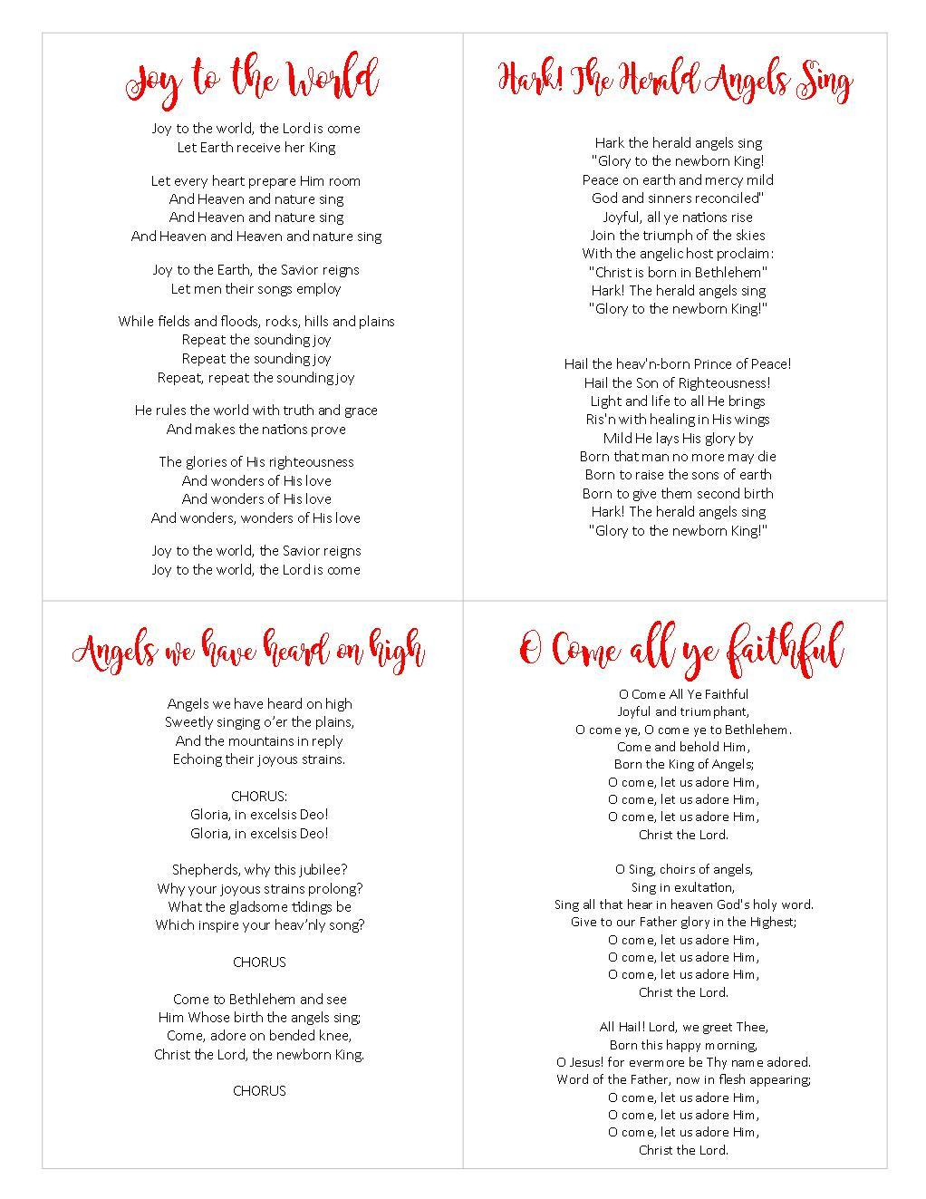 Free Printable Christmas Carols Booklet – Festival Collections - Free Printable Christmas Carols Booklet