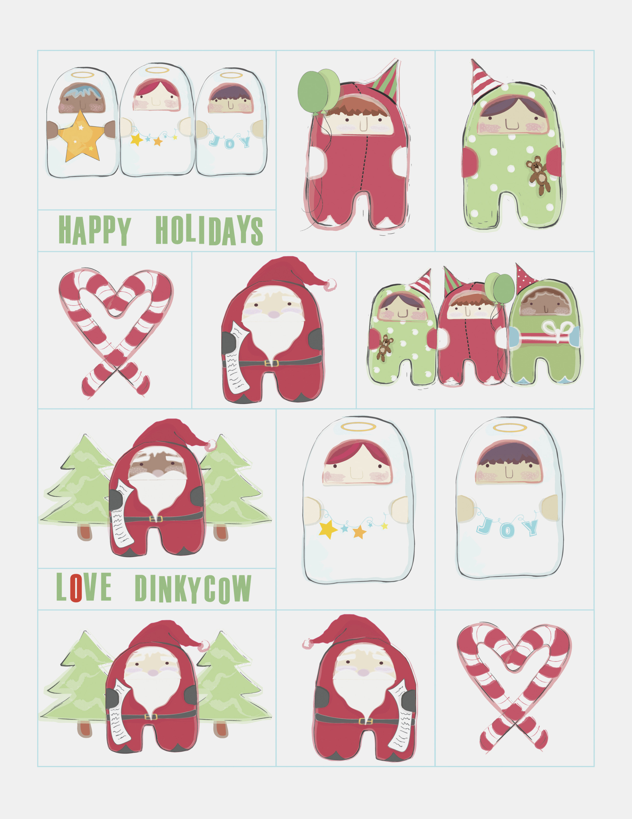Free Printable Christmas Gift Tags | Dinky Cow – Free Printable - Free Printable Holiday Gift Labels