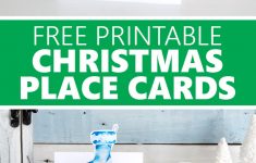 Christmas Table Name Cards Free Printable
