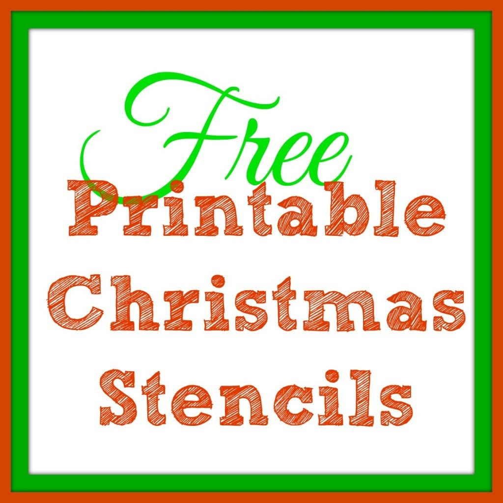 Free Printable Christmas Stencils – Christmas Tree Templates &amp;amp; Santa - Free Printable Christmas Iron On Transfers