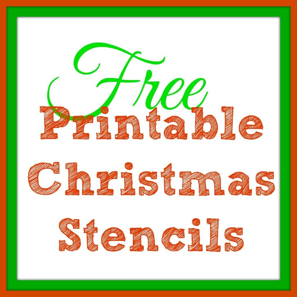 merry christmas stencil free printable